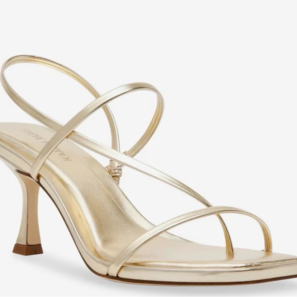 Steve Madden Gold Strappy Heels